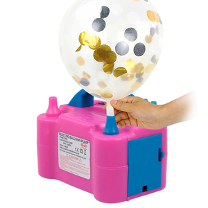 Pompa Elettrica Gonfiabile per <span class=keywords><strong>Palloncini</strong></span> con Spina EU/US, Portatile, a Doppio Foro, in Plastica Resistente, con Doppio Ugello - Product Image 2