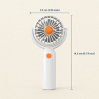 Mini ventilateur portatif avec couvercle en maille détachable, angle réglable, rechargeable, 500mAh, USB, léger, de poche, portable, pour l'extérieur, 6 couleurs