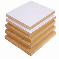 Panneaux MDF 4x8 de différentes couleurs, 3mm-18mm, panneaux stratifiés modernes en fibre de bois mélaminée de qualité E1 pour meubles