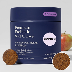 Probiotiques pour chiens à mâcher : Santé intestinale et immunitaire, Enzymes digestives, Multivitamines, Glucosamine, Chondroïtine, Oméga-3 – Compléments à mâcher souples - Product Image 2