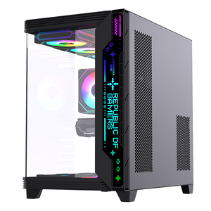LOVINGCOOL - <span class=keywords><strong>Caja</strong></span> de PC Acrílica, Panel de Nogal Premium, Chasis para Juegos <span class=keywords><strong>ATX</strong></span> 2027, Diseño Modular, Alto Flujo de Aire, Tipo C, <span class=keywords><strong>Caja</strong></span> de Estación de Trabajo <span class=keywords><strong>Silenciosa</strong></span> - Product Image 3