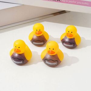 Custom Logo Children's <b>Bath</b> Plastic PVC Rugby Duck Water Play Squeeze Toys Sand Playing Tool for 5-7 Years Unisex - Product Image 1