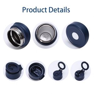 Custom logo Stainless Steel Insulation Vacuum Flask Thermo Outdoor Cycling Sports Gym Magnetic Lid Phone Holder Water <b>Bottle</b> - Product Image 4