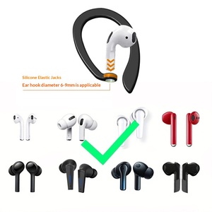 Oordopjeshouder voor Airpods 2 3 4 Pro, beschermende oorhaak, draadloze oortelefoon accessoire, siliconen van voedingskwaliteit, sport, anti-verlies oorhaak - Product Image 1