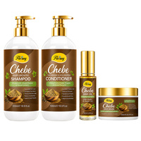 Set Perawatan Rambut Chebe OEM ODM: Shampoo, Kondisioner, Minyak Rambut, Masker Rambut. Menutrisi, Memperkuat, Mengurangi Kerusakan, Perawatan Rambut Keriting.