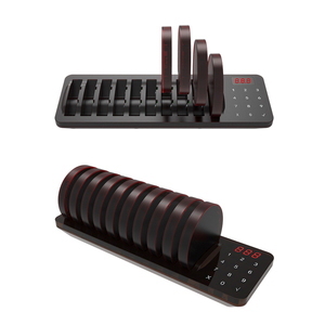 Không dây Coaster Máy nhắn tin hệ thống cho nhà hàng phòng khám/bệnh viện 1 cơ sở 10 Buzzers cá nhân bồi bàn gọi hàng đợi quản lý - Product Image 3
