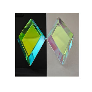 1.5-1.8mm Bord Épais Vitrail Dichroïque Biseaux Holographique Violet Rose Vert Bleu Orange Diamant Étoile Biseaux À Facettes Verre - Product Image 4