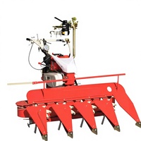 Moissonneuse-batteuse agricole multifonctionnelle manuelle à essence pour riz, blé et millet, type tracteur portatif