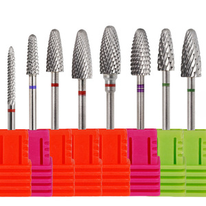 Jeu professionnel de 5 embouts coniques en carbure de tungstène de 3/32 po pour ponceuse à ongles, pour l'élimination rapide de l'acrylique et du gel, outils de manucure russe - Product Image 6