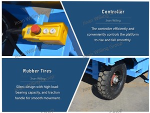 Xe nâng người dạng kéo cắt 300kg 18m, thiết kế nhỏ gọn, dùng cho vệ sinh tòa nhà, lắp đặt và bảo trì thiết bị. - Product Image 5