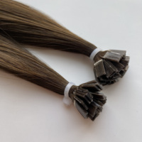Extensions de cheveux humains vierges européens à pointe K, double trame, sans couture, garanties, disponibles en stock, trame simple