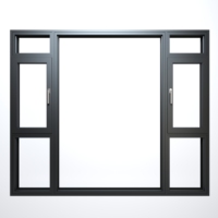 Ventana Abatible de Aluminio con Sistema de Seguridad Multibloqueo Antirrobo y Vidrio Laminado Personalizado con Mosquitera para Habitación Infantil