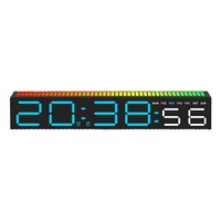 Lampe de bureau créative Huayang avec horloge 5517, lumière LED activée par le son, lumière d'ambiance nocturne pour la chambre à coucher, la salle de jeux, la décoration