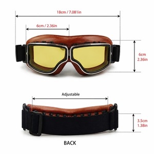 Lunettes de moto Harley, lunettes de cross-country, lunettes pour casque de moto, lunettes de pilote - Product Image 4