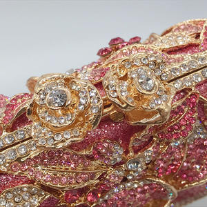 Tas Clutch Kristal Mewah Berhiaskan Batu Rhinestone untuk Pesta Malam, Pesta <span class=keywords><strong>Prom</strong></span>, dan Pengantin di Acara Pernikahan - Product Image 3
