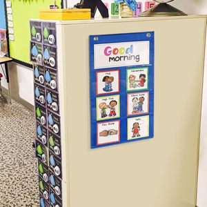 Panel de tela para saludo en reuniones matutinas, panel de pared para preescolar, jardín de infancia, aula, suministros para el regreso a clases - Product Image 3