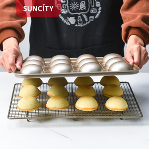 Suncity Half Circle Cake Mold 12 Cup Carbon Steel Baking Pan For Home Use - Product Image 4