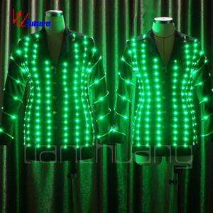 Veste LED futuriste lumineuse RGB pour femme, costume de scène pour DJ, danseuse, boîte de nuit, festival, concert, spectacle - Product Image 2