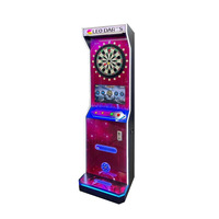 Machine de jeu de fléchettes électronique professionnelle en acier inoxydable à monnayeur, interface anglaise, pour 1 joueur, pour divertissement de rue