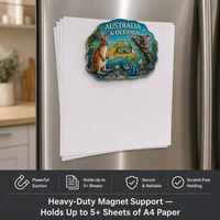 Magnete da Frigo 3D in Alluminio Goffrato Personalizzato, Souvenir di Viaggio Globale Durevole, Australia, Medio Oriente, Cane, 3x3 Pollici, per Cucina e Ufficio