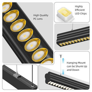 Lámpara Lineal LED Moderna para Oficina, 45W, Iluminación Arquitectónica Colgante, Lámpara de Aluminio Suspendida para Cocina y Oficina - Product Image 5
