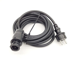BC01 Solar Inverter Cable H07RN-F 3G1.5mm Eu <b>Plug</b> IP44 <b>Rubber</b> Wire 220V DC AC Conversion - Product Image 2
