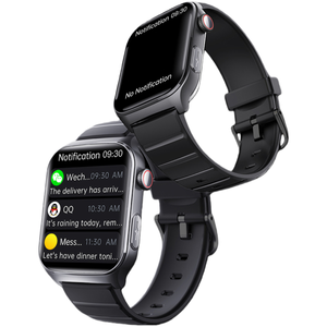 Nouvelle montre connectée de santé F320 ECG avec <span class=keywords><strong>grand</strong></span> écran carré de 1,90 pouces, surveillance de la fréquence cardiaque, suivi du sommeil, détection des chutes, tracker de forme physique - Product Image 1