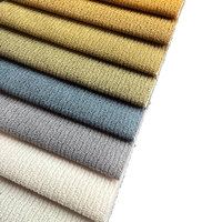 333 # échantillon gratuit différentes couleurs rose vert velours tissu rond bambou velours tissu pour canapé