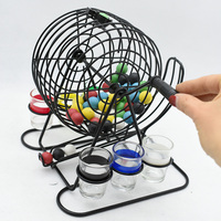 Jeu de bingo à boire professionnel avec 6 verres à shot