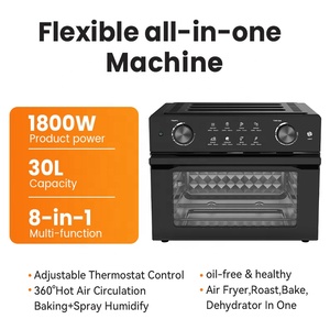 Horno Freidora de Aire Mecánico de 30L con Perilla, 1800W, Venta al por Mayor, Sin Aceite, Multifuncional, Horno Tostador de Pizza, Apto para Lavavajillas, <span class=keywords><strong>En</strong></span> Stock - Product Image 3