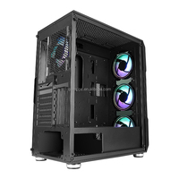 Table de bureau Atx Anime, armoire en verre trempé, étui de jeu pour ordinateur Pc, 2022