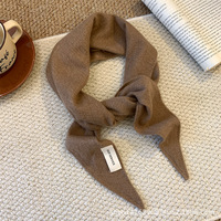 Écharpe longue en viscose à carreaux vintage pour femmes adultes, accessoire décoratif triangulaire chaud pour l'automne/hiver, 115*30cm