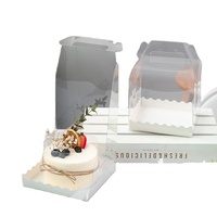 2025 nouveau Pulida personnalisé en gros 3 4 5 6 pouces de hauteur en plastique transparent boîte à gâteau emballage de boulangerie avec poignée boîtes à gâteaux transparentes