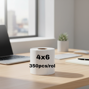 Wholesale Price ECOPACK SL-022 Easy Tear Stick 100x100mm Scratch Pressure Sensitive Sticker Thermal Paper <b>Packaging</b> Label - Product Image 3