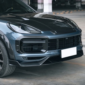 Lame avant en fibre de carbone 2018-2023, déflecteur inférieur, nouvelle mise à niveau du pare-chocs, spoiler avant pour Cayenne Turbo - Product Image 2