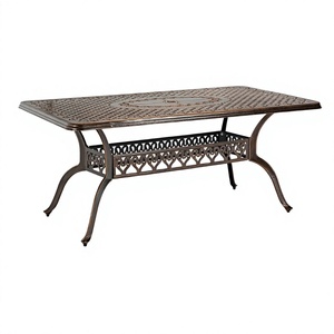 Conjunto de Mesa y Sillas de Comedor Modernas para Exteriores, Resistentes al Agua, con Construcción de Aluminio Fundido, para Patio, Jardín, Terraza y Parque - Product Image 2