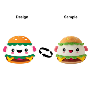 Poupée Hamburger en peluche mignonne personnalisée Ie Jouet design de <span class=keywords><strong>Photo</strong></span> oreiller - Product Image 1