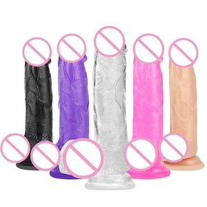 Plug Anal érotique grande bite réaliste pénis forte <span class=keywords><strong>ventouse</strong></span> gelée <span class=keywords><strong>Transparent</strong></span> godemiché femmes godemiché - Product Image 1