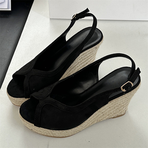 2025 Women's Fashionable Comfortable High Heels Wedge-Heeled Fish-Mouth <b>Sandals</b> with Thick-Sole Platform Style - Product Image 2