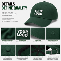 Casquette de baseball en coton personnalisée avec logo, 6 panneaux, brodée, pour uniformes d'équipe, événements d'entreprise, chapeau de soleil extérieur, casquette de tournoi