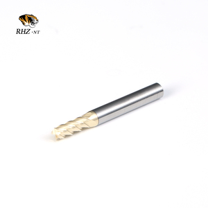 Fraise à bout plat à 4 cannelures, diamètre de la lame de 5 mm, revêtement ZrN, carbure, pour l'ébavurage de l'acier inoxydable - Product Image 4