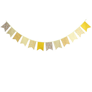 3.5M <span class=keywords><strong>multicolore</strong></span> tissu bruant 12 drapeaux en queue de poisson décor de fête de mariage bannière maison bébé douche carnaval <span class=keywords><strong>guirlande</strong></span> - Product Image 4