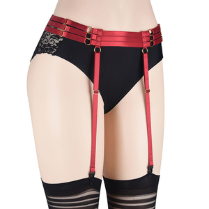 JINZHU Nouvelles basques rouges en polyester, élastiques, polyvalentes, uniques, élégantes, cool et audacieuses, pour <span class=keywords><strong>porte</strong></span>-jarretelles - Product Image 4