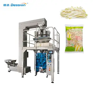 High accuracy fresh bean sprout vegetable automatic weighing and packing machine