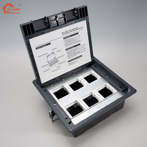 Sistema <span class=keywords><strong>a</strong></span> pavimento rialzato scatola sotterranea presa elettrica servizio Box piano <span class=keywords><strong>8</strong></span> modulo 45*45mm può installare 3 * EU presa - Product Image 3