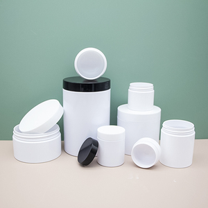 Pot vide en PET transparent à large ouverture pour crème corporelle, beurre corporel, gommage corporel et soins <span class=keywords><strong>de</strong></span> la peau, rechargeable, prix <span class=keywords><strong>de</strong></span> gros - Product Image 3