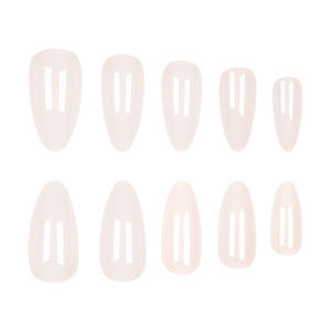 Minimaliste INS lait <span class=keywords><strong>blanc</strong></span> ABS ongles conseils 24 pièces transfrontalier carré portable <span class=keywords><strong>faux</strong></span> ongles en gros Nail Art Design pour les doigts - Product Image 3