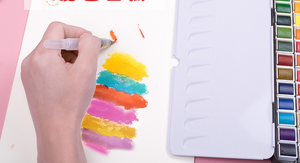 Ensemble de <span class=keywords><strong>peinture</strong></span> à l'eau métallique solide de 48 couleurs avec pinceaux à eau et palette pour artistes, étudiants et débutants - Product Image 5