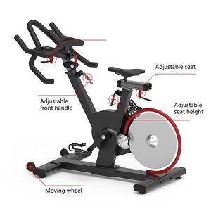 Vélo de spinning commercial Cheernin à résistance magnétique, charge de 150 kg, volant d'inertie arrière en aluminium - Product Image 3