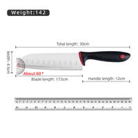 Groente snijmes Santoku mes 30Cr13 roestvrij staal koksmes duurzaam dagelijks keukenmes Chinese stijl rechtstreeks van de fabriek